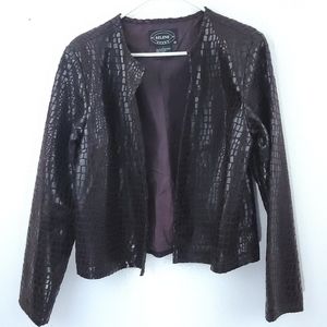 Selene Sport Women's Jacket Alligator-Crocodile Snakeskin Size L